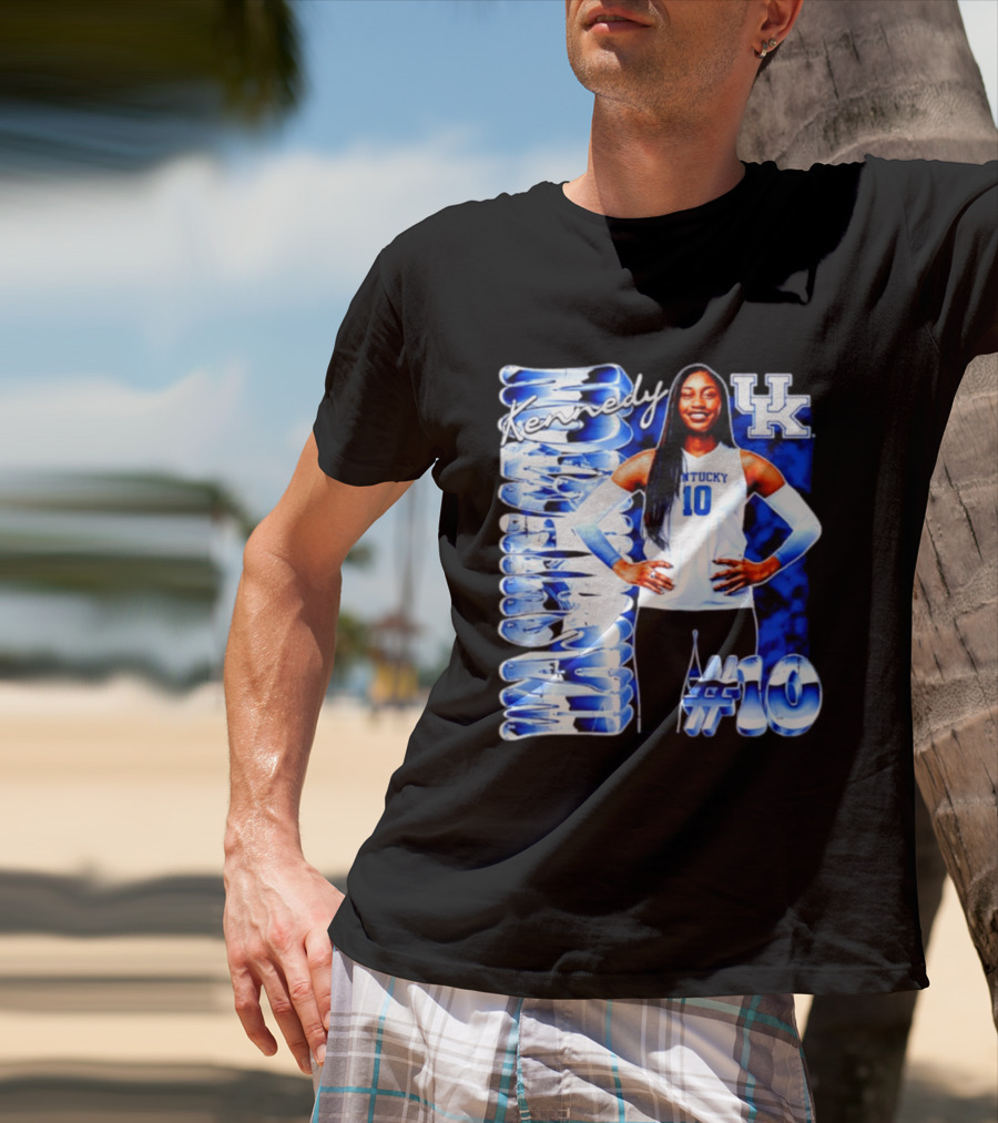 Kennedy #10 Kentucky Wildcats NCAA Volleyball T-Shirt