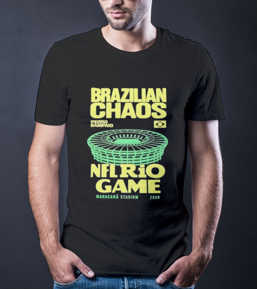 Brazilian Chaos NFL Rio Game Maracanã Stadium 2026 T-Shirt