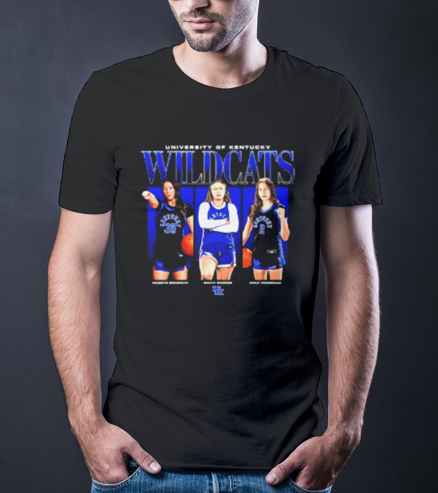 University Of Kentucky Wildcats NCAA Women's Basketball Players Madoyn Bavvy Emily T-Shirt