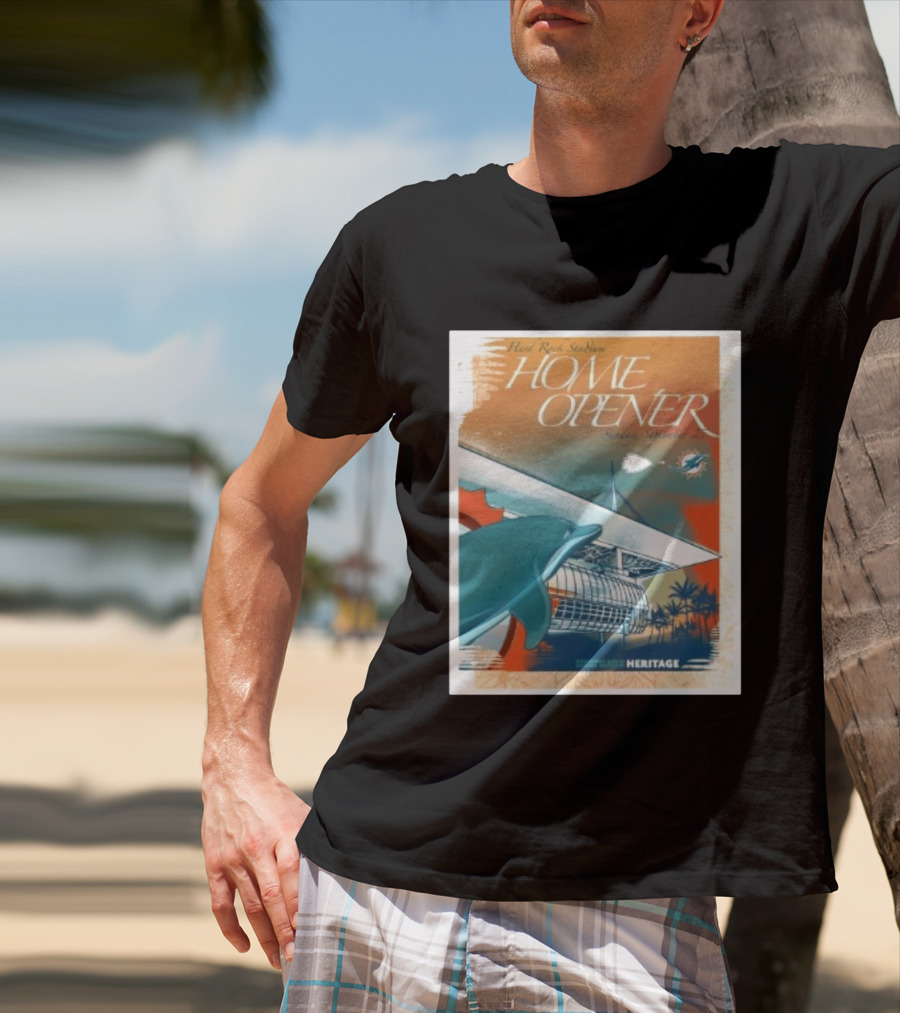Hard Rock Stadium Home Opener Miami Dolphins Vs Kansas City Chiefs Sunday September 27 2026 Heritage T-Shirt