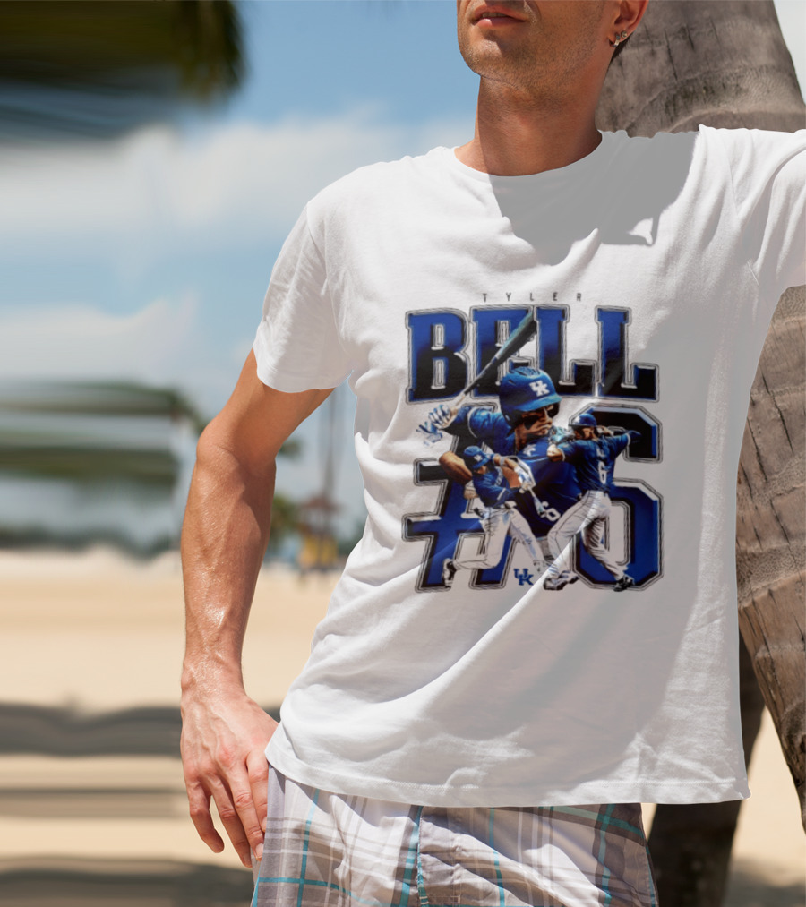 Tyler Bell 6 Kentucky Wildcats NCAA Baseball Player T-Shirt