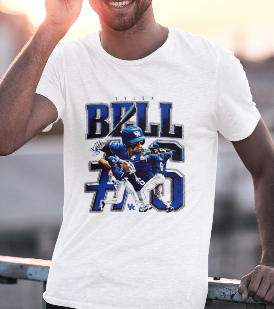 Tyler Bell 6 Kentucky Wildcats NCAA Baseball Player T-Shirt