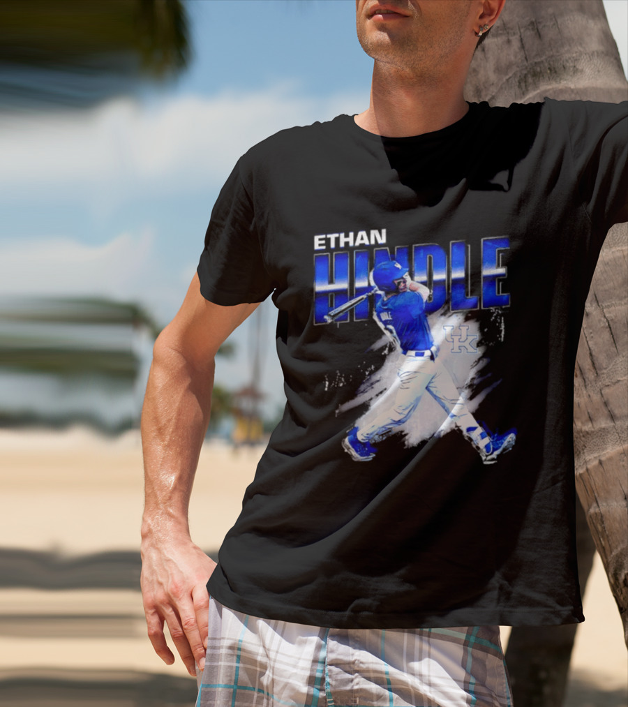 Ethan Hindle Kentucky Wildcats NCAA Baseball Player UK T-Shirt