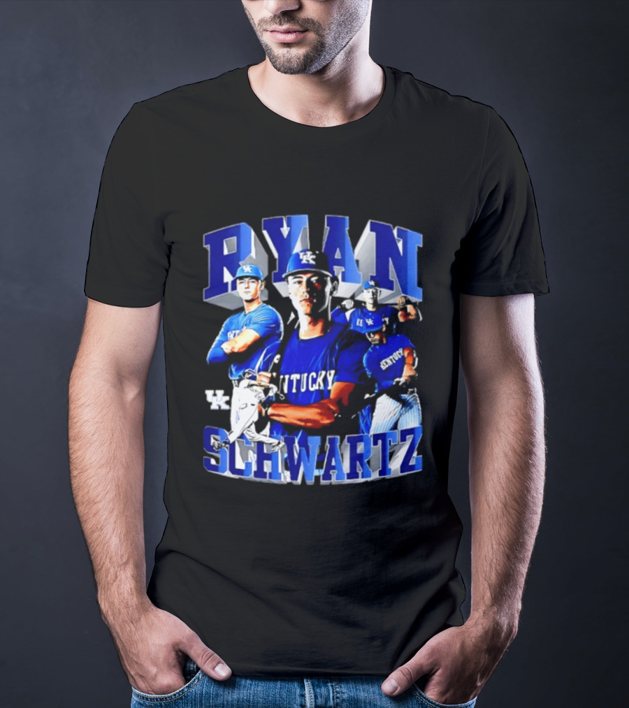 Ryan Schwartz Kentucky Wildcats NCAA Baseball Player T-Shirt