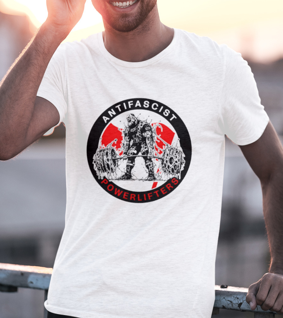 Antifascist Powerlifters Zombie Weightlifting T-Shirt