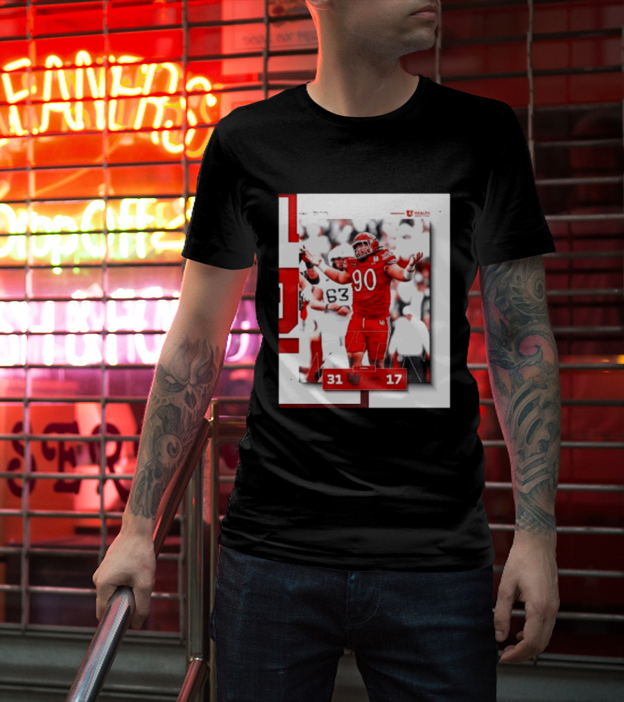 Utah Utes 31 17 Iowa State Cyclones 2026 Football Score Victory Celebration T-Shirt