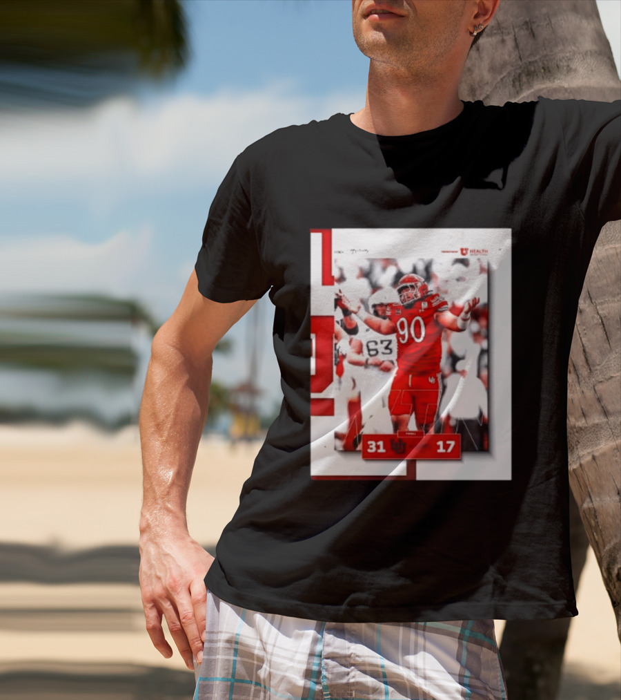 Utah Utes 31 17 Iowa State Cyclones 2026 Football Score Victory Celebration T-Shirt