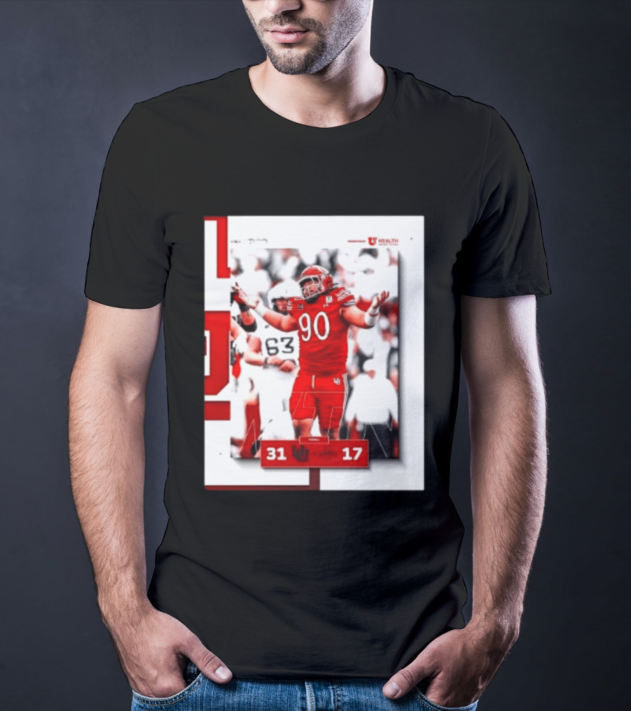 Utah Utes 31 17 Iowa State Cyclones 2026 Football Score Victory Celebration T-Shirt