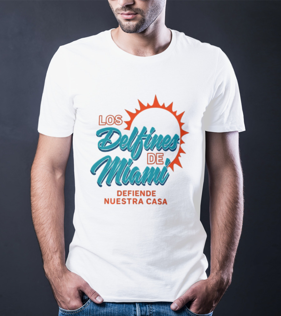 Los Delfines De Miami Defiende Nuestra Casa Solar T-Shirt