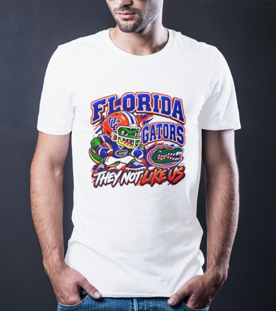 Florida Gators NCAA Football Fierce Gator They Not Like Us T-Shirt