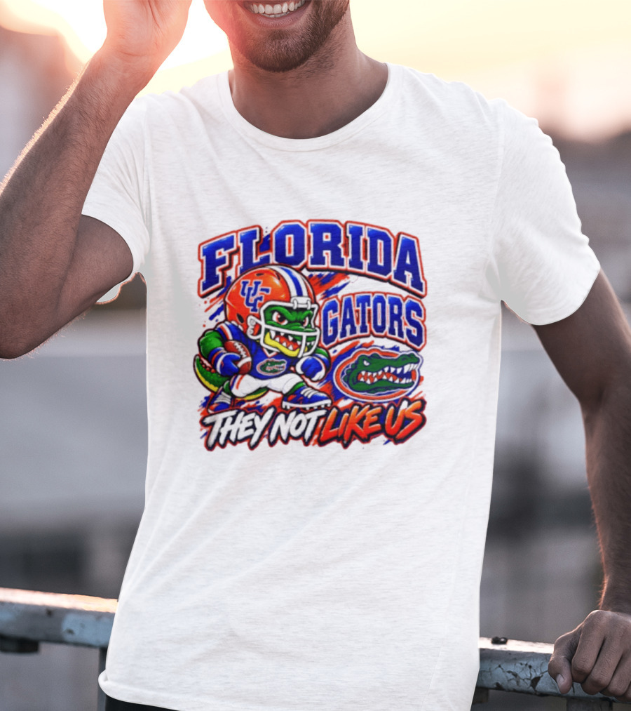 Florida Gators NCAA Football Fierce Gator They Not Like Us T-Shirt