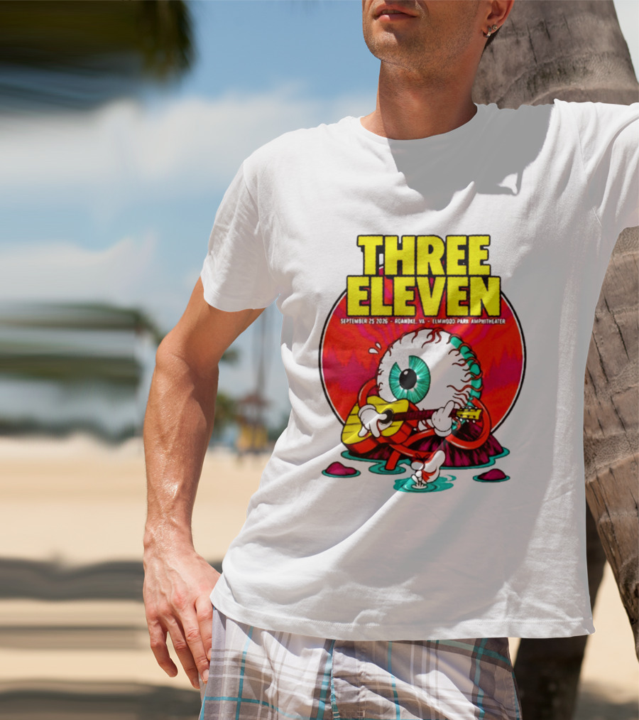 THREE ELEVEN September 25 2026 Roanoke VA Elmwood Park Amphitheater Event T-Shirt