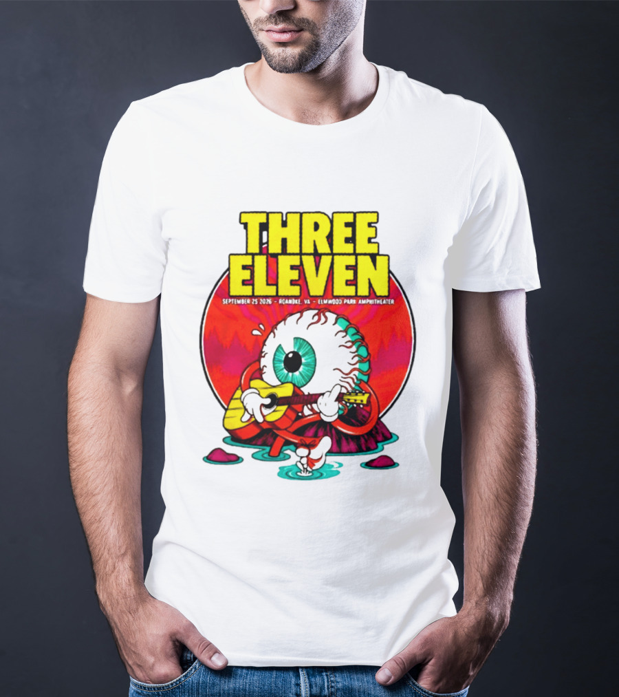 THREE ELEVEN September 25 2026 Roanoke VA Elmwood Park Amphitheater Event T-Shirt
