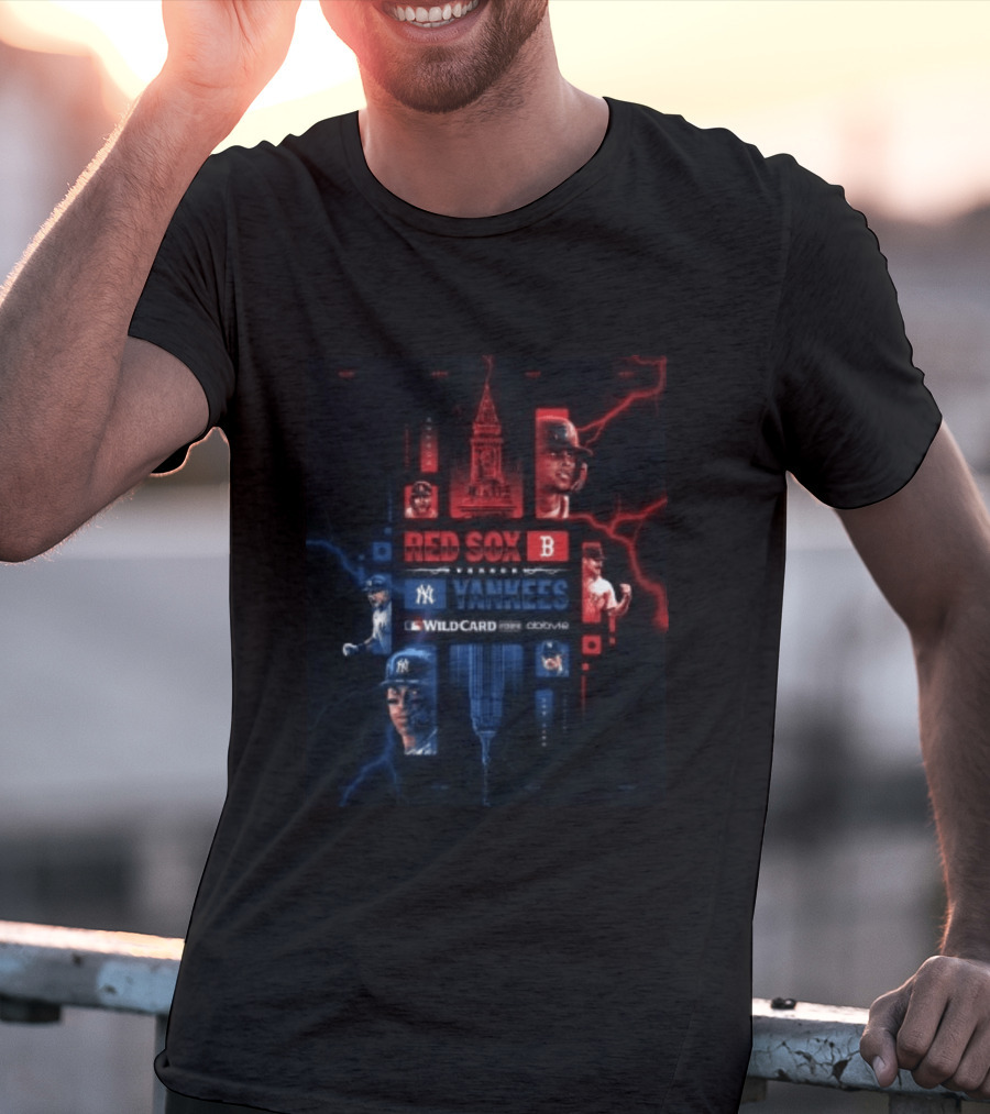 Boston Red Sox Vs New York Yankees 2026 MLB Wild Card Faceoff The Rivalry T-Shirt