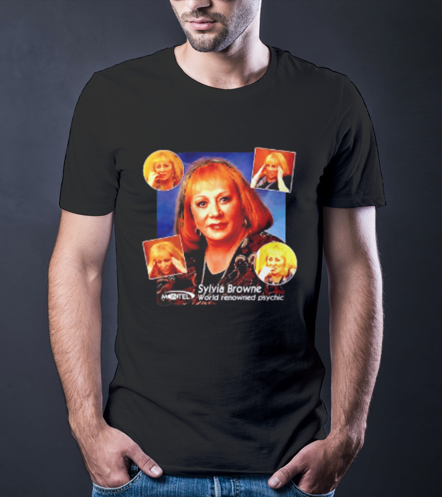 Sylvia Browne Montel World Renowned Psychic Medium Iconic Portraits T-Shirt