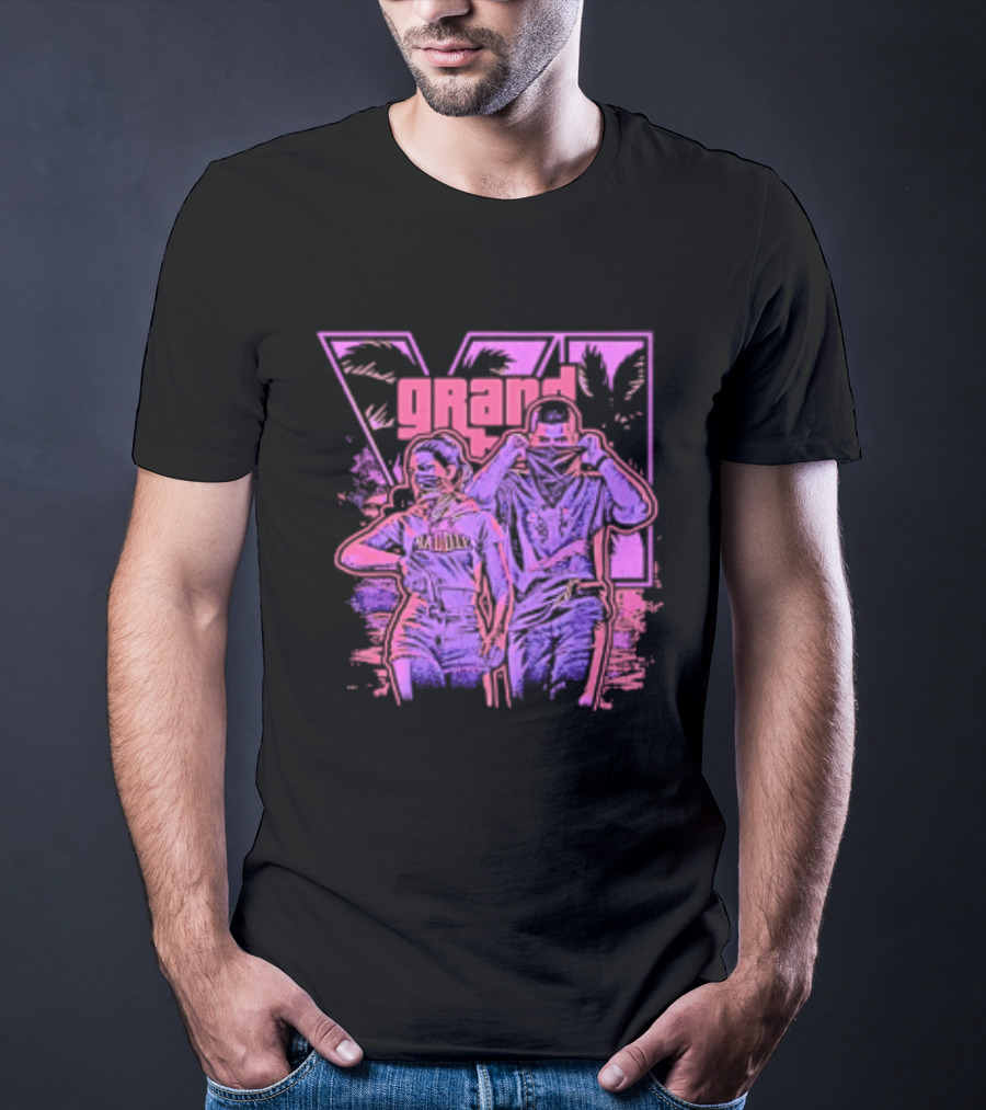 Grand Theft Auto V Rockstar Games Characters Baddie T-Shirt