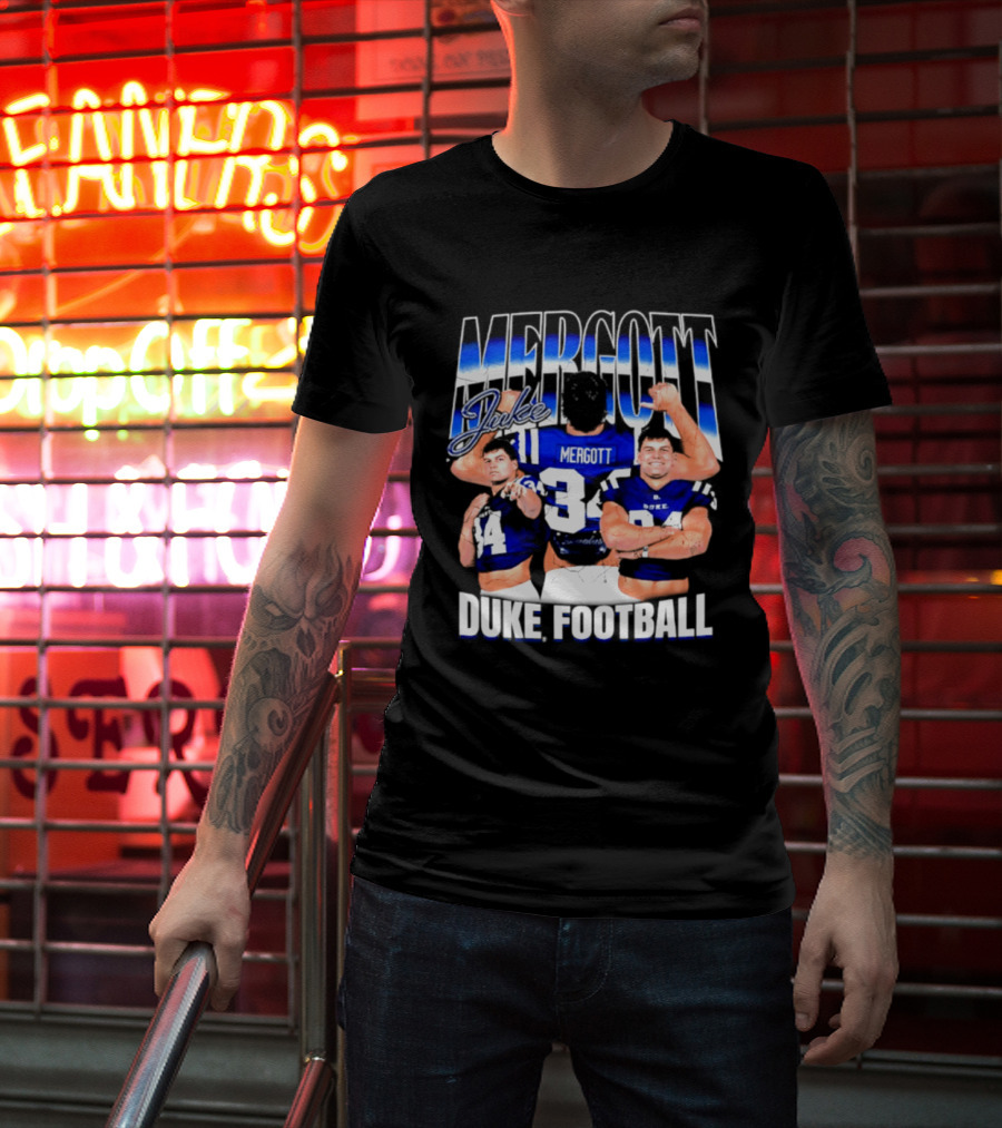 Duke Blue Devils Football Luke Mergott NCAA Player T-Shirt