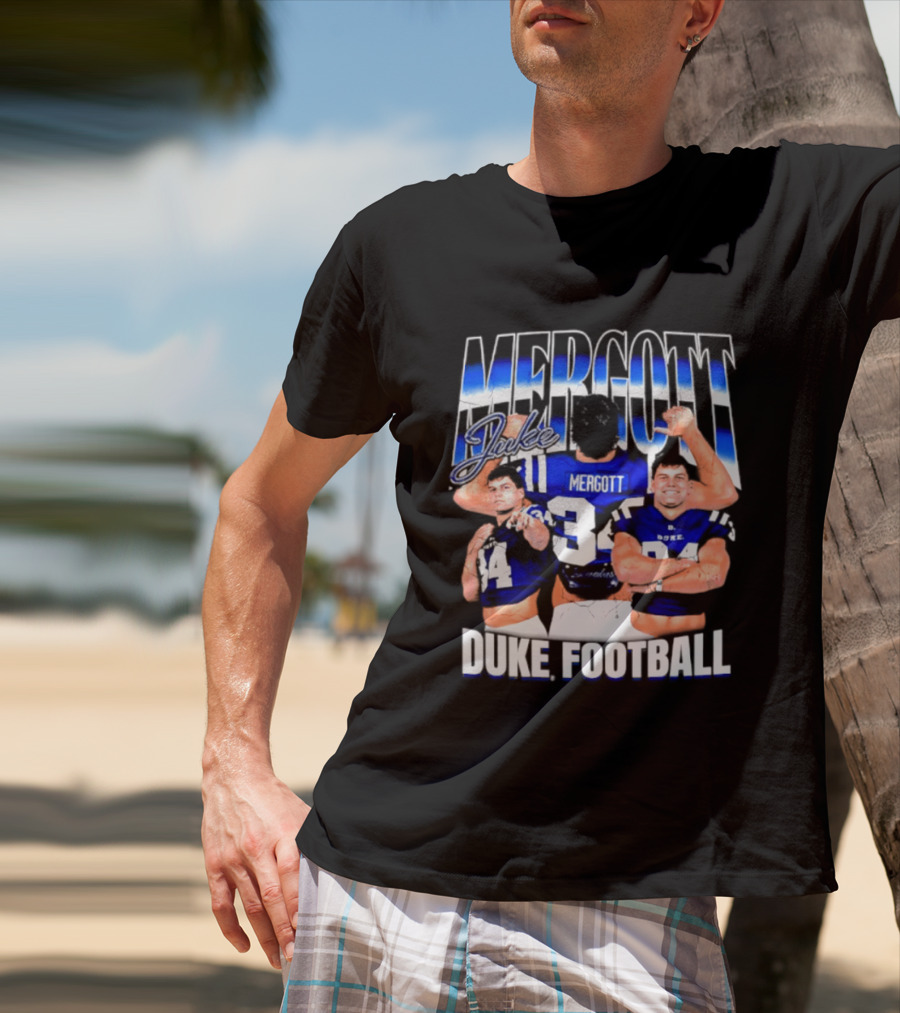 Duke Blue Devils Football Luke Mergott NCAA Player T-Shirt