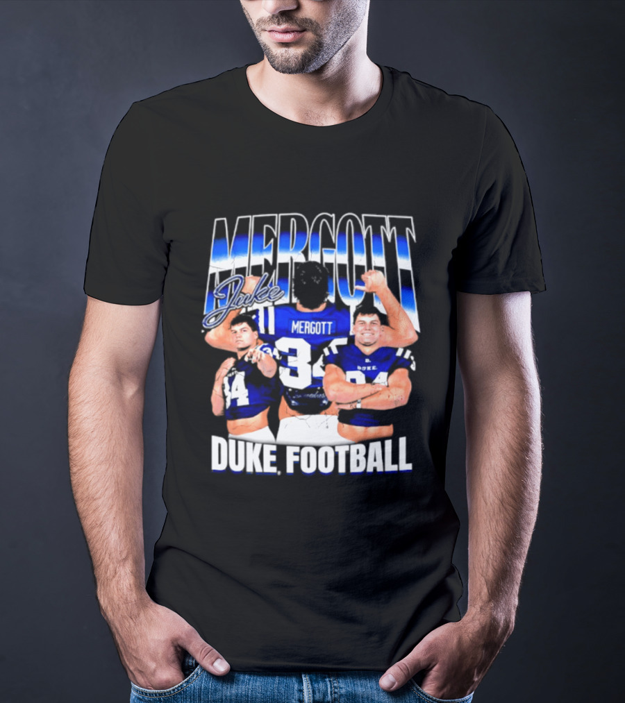 Duke Blue Devils Football Luke Mergott NCAA Player T-Shirt