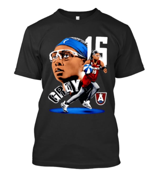 Allisha Gray 15 Atlanta Dream WNBA Basketball Player Action T-Shirt