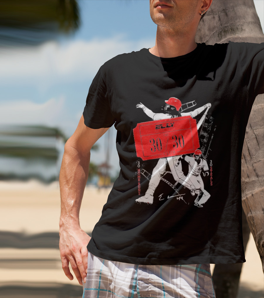 Elly The 30 30 Club 30 Home Runs 30 Steals T-Shirt