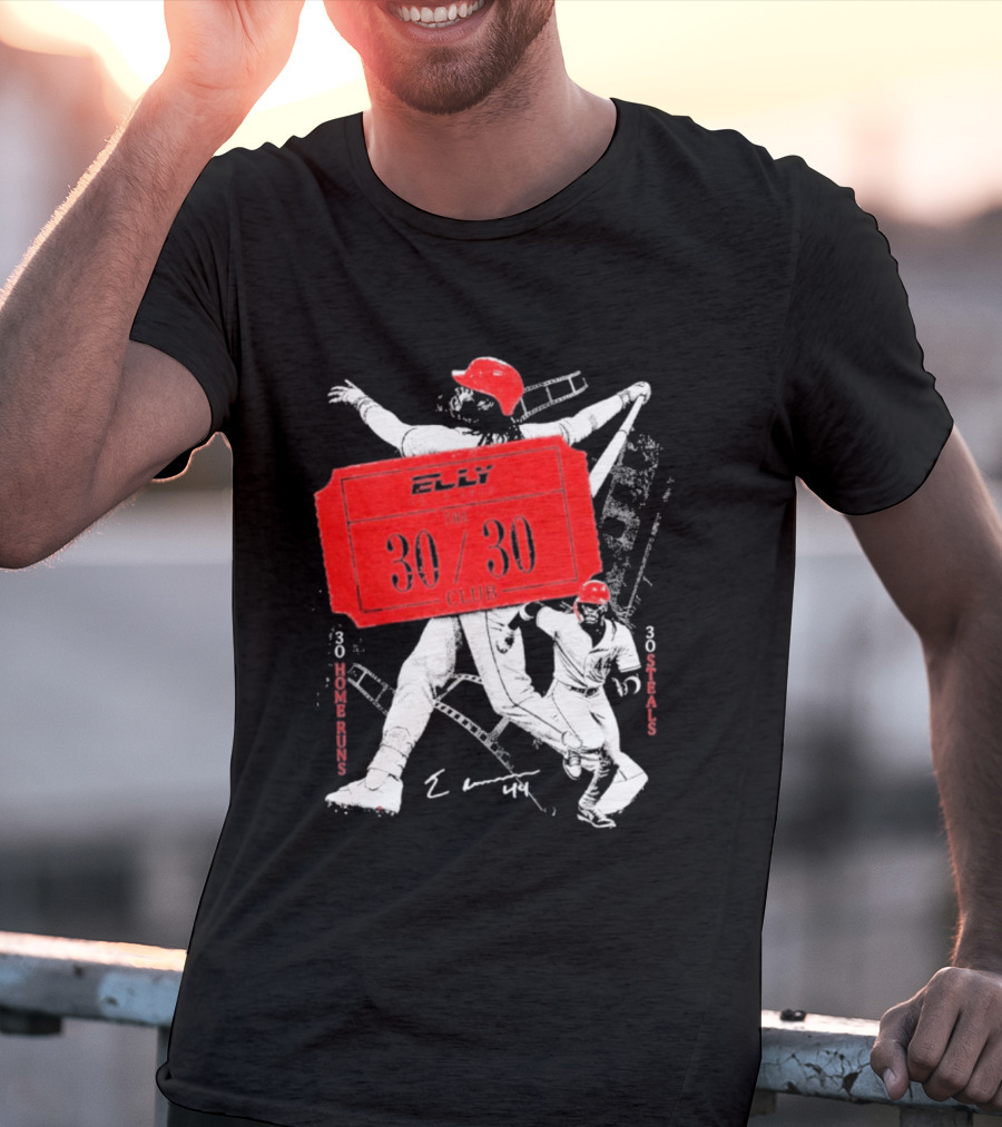 Elly The 30 30 Club 30 Home Runs 30 Steals T-Shirt