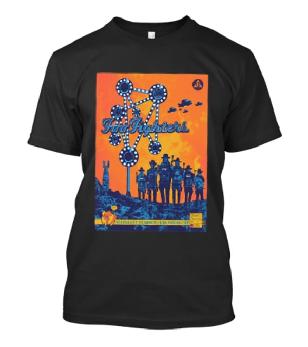 Foo Fighters Allegiant Stadium Las Vegas NV Space Theme Concert T-Shirt