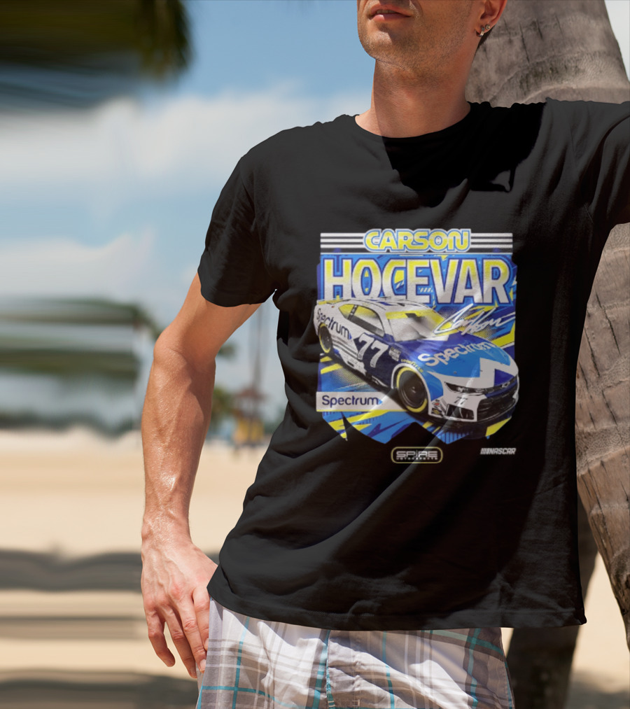Carson Hocevar Spectrum 77 Racing Car Signature T-Shirt