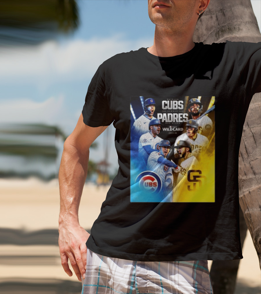 Chicago Cubs Vs San Diego Padres 2026 MLB NL Wild Card Showdown Baseball Fan Gear T-Shirt