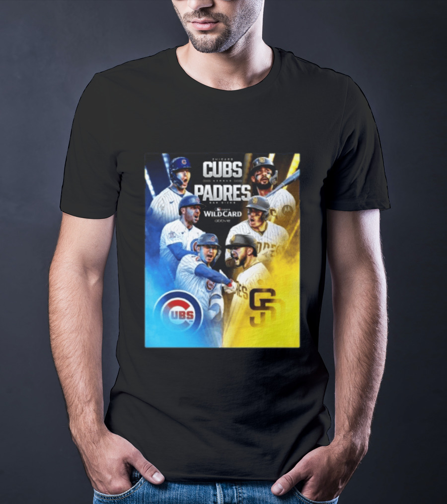 Chicago Cubs Vs San Diego Padres 2026 MLB NL Wild Card Showdown Baseball Fan Gear T-Shirt