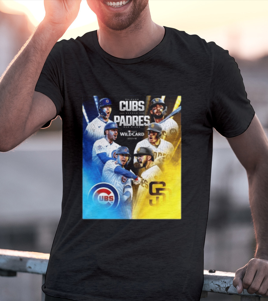 Chicago Cubs Vs San Diego Padres 2026 MLB NL Wild Card Showdown Baseball Fan Gear T-Shirt
