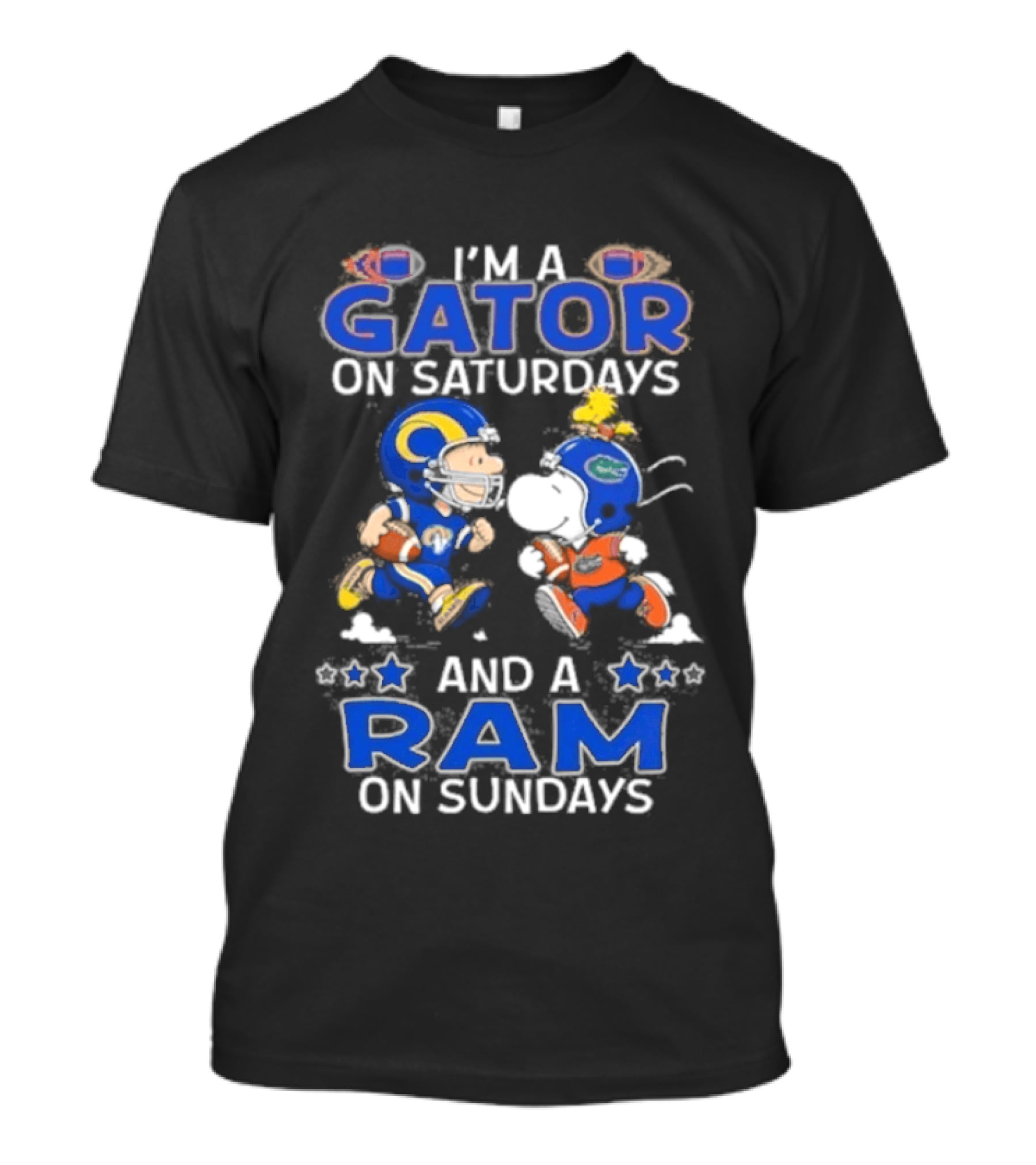 I'm A Gator On Saturdays And A Ram On Sundays Football Fans T-Shirt