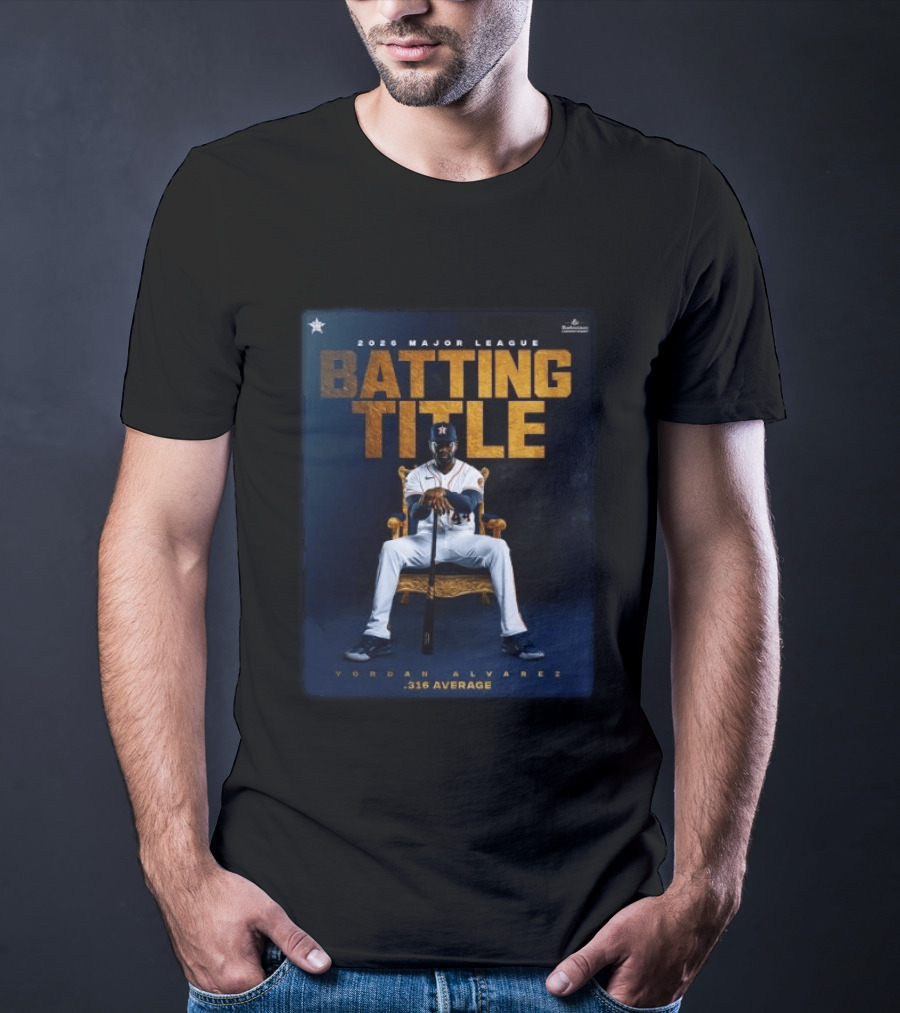 2026 Major League Batting Title Yordan Álvarez Houston Astros 316 Average T-Shirt