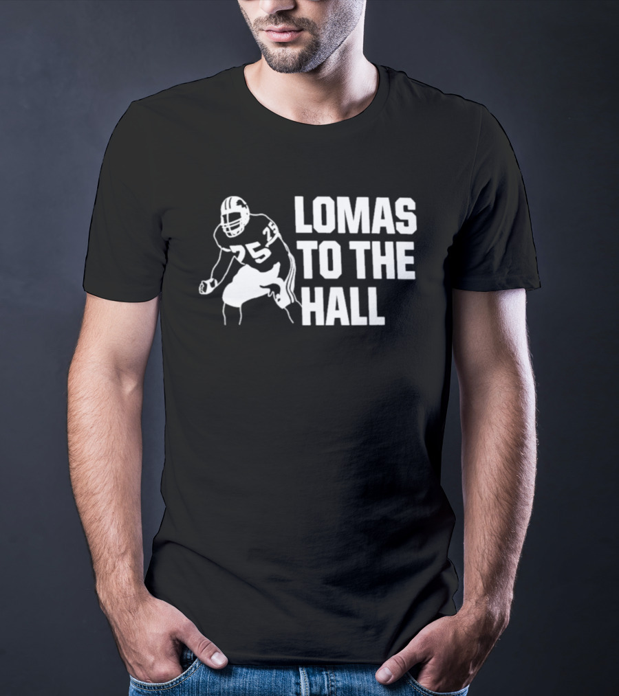 Detroit Lions Lomas Brown Hall Of Fame Campaign T-Shirt