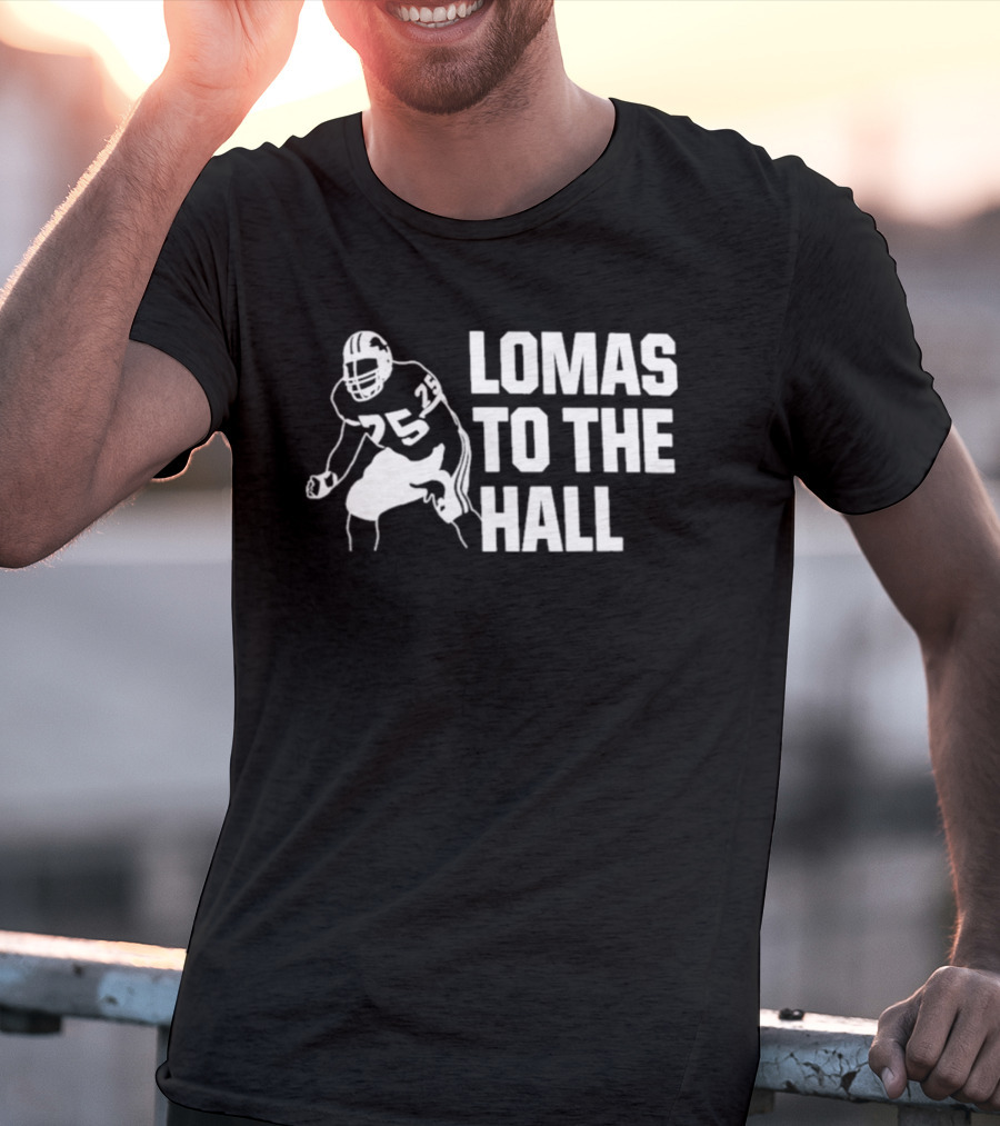 Detroit Lions Lomas Brown Hall Of Fame Campaign T-Shirt