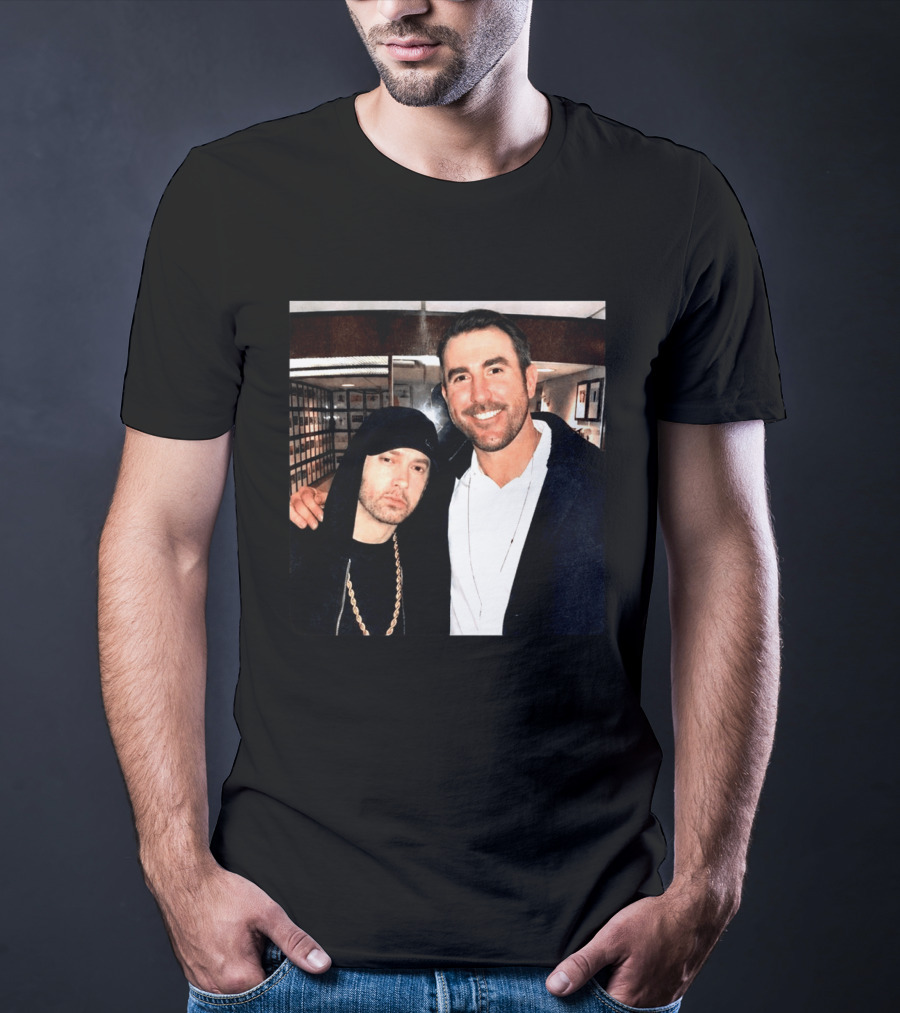 Justin Verlander Eminem Iconic Collaboration Moment T-Shirt