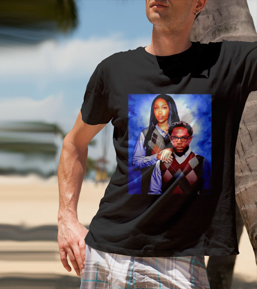 Kendrick Lamar SZA Stepbrothers Meme Argyle Sweater Humor T-Shirt