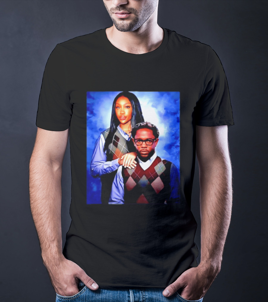 Kendrick Lamar SZA Stepbrothers Meme Argyle Sweater Humor T-Shirt