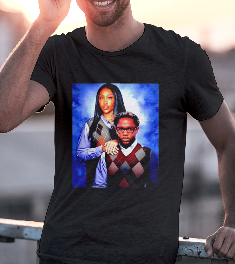 Kendrick Lamar SZA Stepbrothers Meme Argyle Sweater Humor T-Shirt