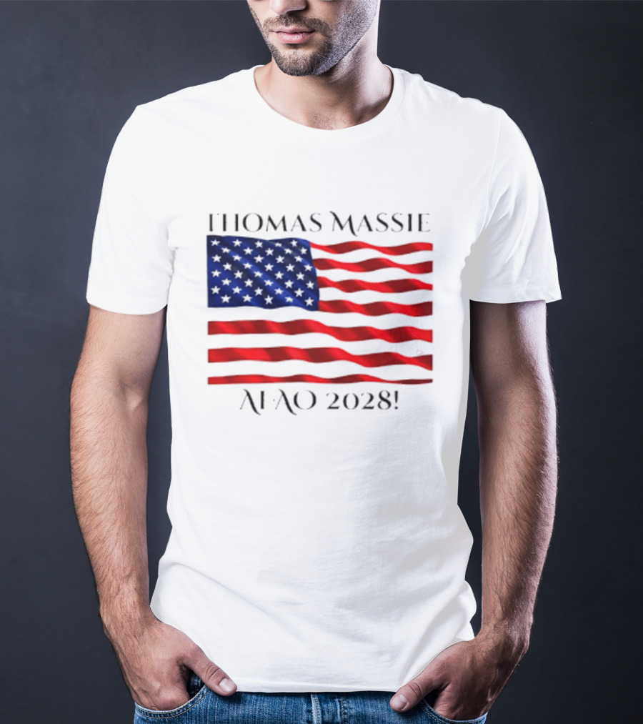 Thomas Massie American Flag 2028 AFAO T-Shirt