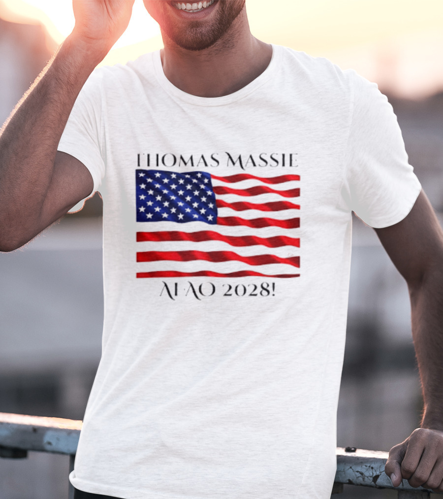 Thomas Massie American Flag 2028 AFAO T-Shirt