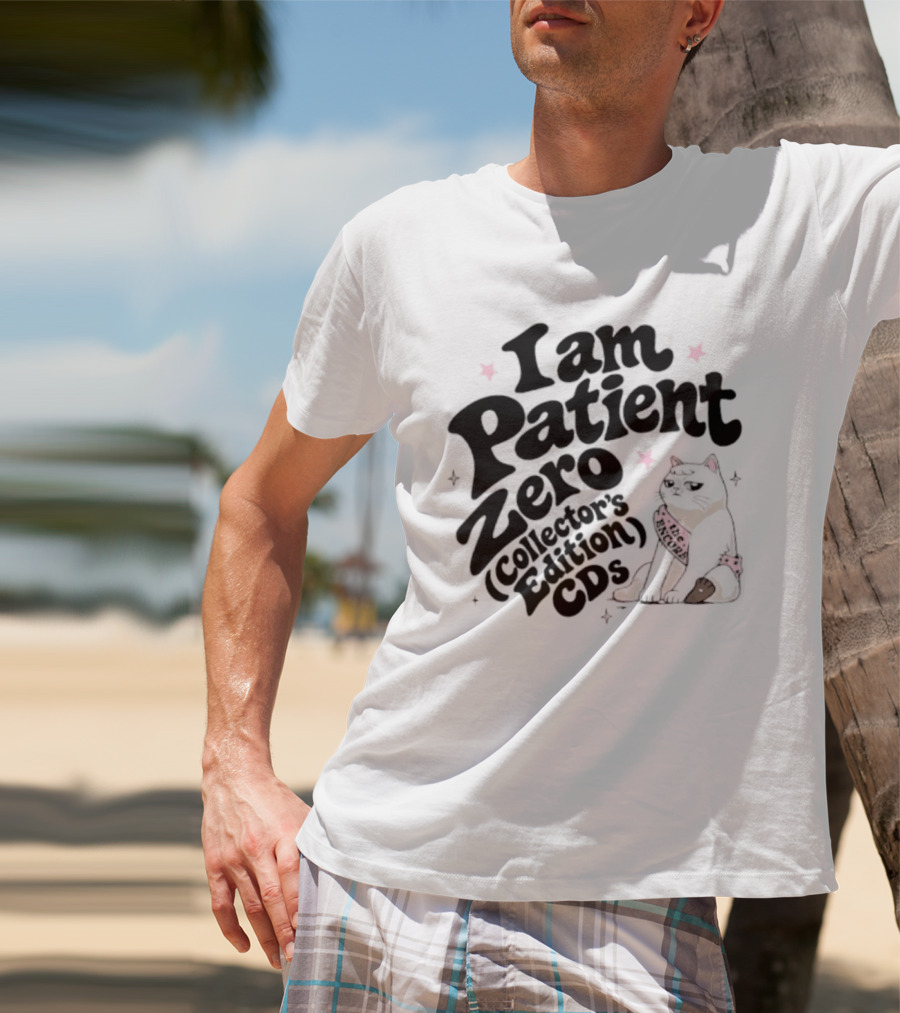 I Am Patient Zero Collectors Edition CDs Cat With Pink Bandana T-Shirt