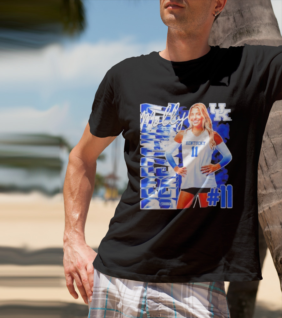 Kentucky Wildcats Volleyball Molly 11 Kentucky Player Pose UK T-Shirt