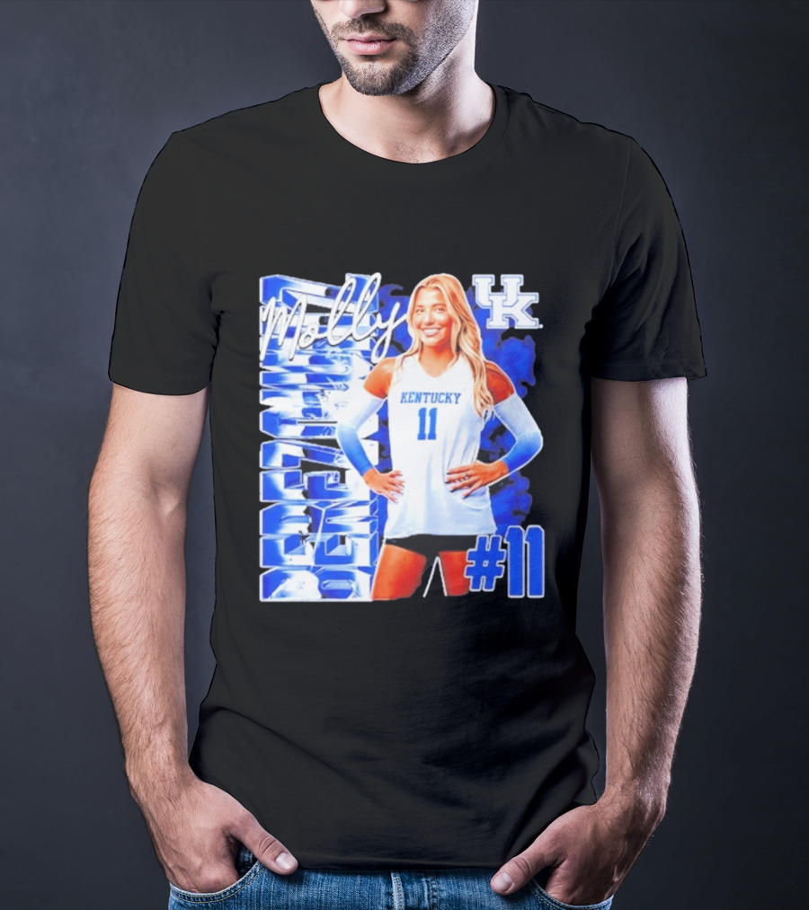 Kentucky Wildcats Volleyball Molly 11 Kentucky Player Pose UK T-Shirt