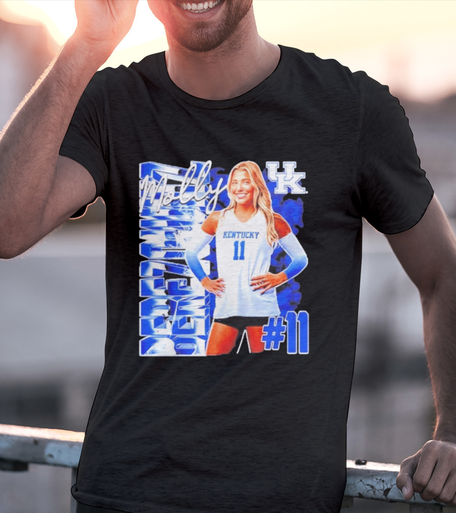 Kentucky Wildcats Volleyball Molly 11 Kentucky Player Pose UK T-Shirt