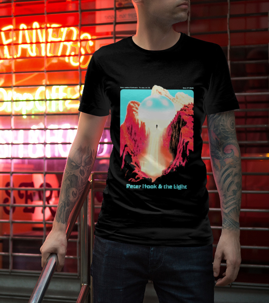 Peter Hook And The Light Vancouver BC Commodore Ballroom September 27 2026 Retro Futuristic Album Cover T-Shirt
