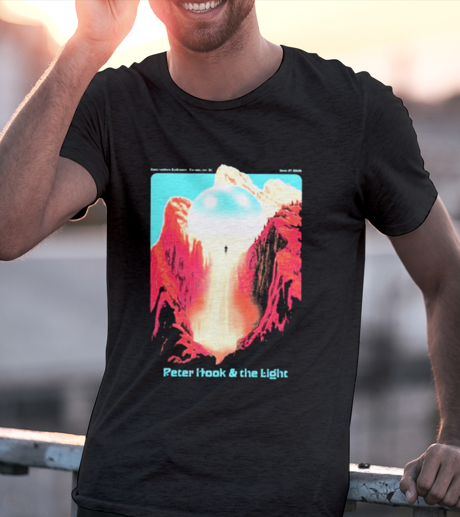 Peter Hook And The Light Vancouver BC Commodore Ballroom September 27 2026 Retro Futuristic Album Cover T-Shirt
