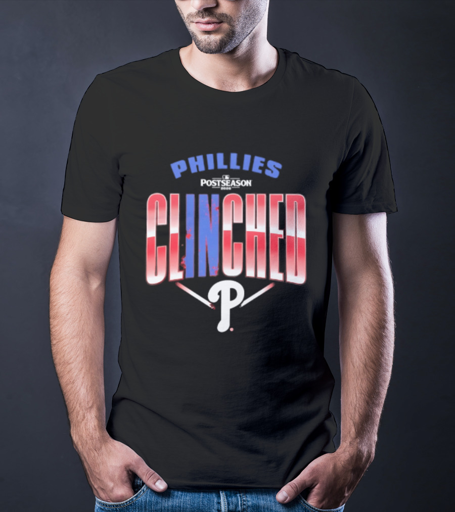 Phillies Red 2026 MLB Postseason Clinched Locker Room P T-Shirt