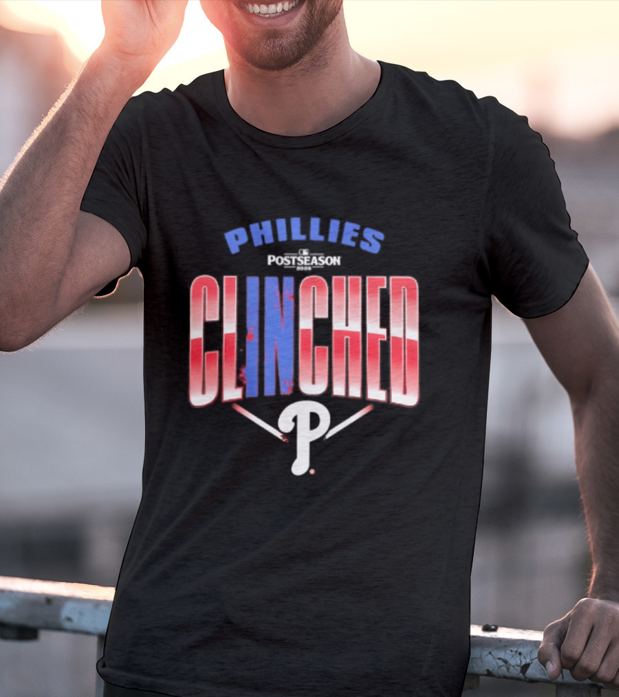 Phillies Red 2026 MLB Postseason Clinched Locker Room P T-Shirt