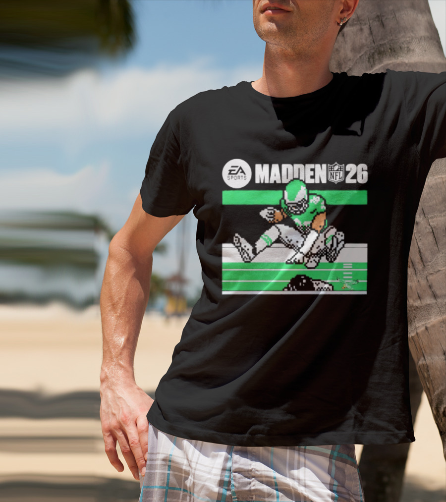 Saquon Barkley Philadelphia Eagles Madden 26 Football Gaming Fan T-Shirt